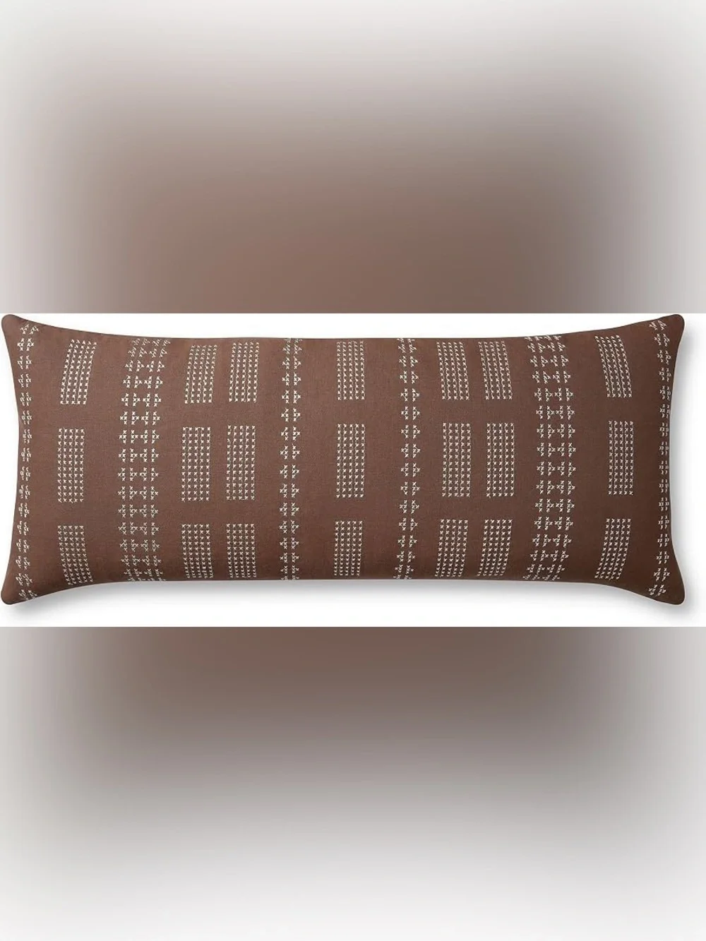 Loloi Jean Stoffer x Charles Collection Clay Mist 13x35 Pillow Cover